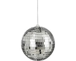 kerstbal Ornament spiegel bal zilver - d15cm