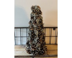 Kerstboom Dennenappel | Licht Grijs Mos | Couronne | Dennenappels | Kerstmis | Kerst | Naturel | Brown | Bruin | Woonboom | Woonaccessoires | Woonaccessoire | Woning | Woon | Sfeer | Interieur | Inrichting | Decoratief | Decoratie | Deco | Landelijk