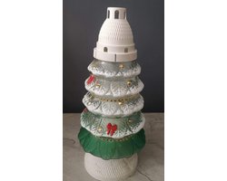 Kerstboom kaars herdenkinglicht windlicht kerst decoratie lantaarn
