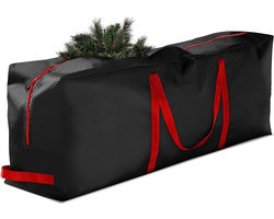Kerstboom Opbergtas Kerst 122x38x51cm Zwart Draagtas Opruimen Organisen