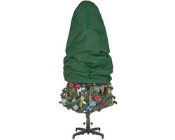 Kerstboom Opbergtas Waterdicht Donkergroen Oxford Doek 120 Cm Hoogte Opvouwbaar Met Trekkoord Scheurvaste Beschermhoes Voor Kerstboom Opslag