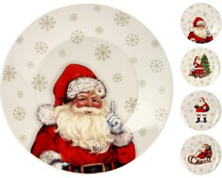 Kerstborden - Dinerborden - 26,5 CM - Kerstman & Kerstboom Designs