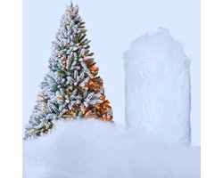 Kerstdecoratie Met Kunstsneeuw En Wollige Vezels – Perfect Voor De Kerstboom - Winterse Sfeer En Kribbe – 180g Per Envelop (3 stuks)