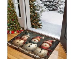 Kerstdeurmat - Tapijt - Vloermat - Antislip, Machinewasbaar - Polyester Materiaal - Kerstsfeer - Geschikt voor Binnen- en Buitengebruik - 40*60cm