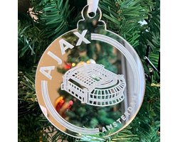 Kersthanger | Kerstbal | Voetbal | Ajax | Amsterdam | Arena | Zilver