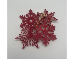 Kersthangers - Kersthanger set van 4 - matt rood