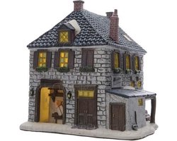 Kersthuisje Meubelmakerij - Hand geschilderd - LED - Lumineo Christmas Villages - Luxe Kersthuisjes