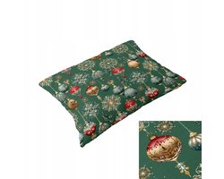 Kerstkussenhoes 50x60cm katoen met ritssluiting, Oeko-Tex gecertificeerd