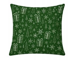 Kerstkussenhoes Katoen 40x60 cm - Diverse Feestelijke Patronen