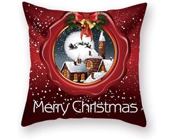 Kerstman Kerst Kussensloop Kussen Kussen Amazon Woninginrichting