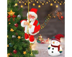 Kerstmanladder Met Muziek - Decoratieve Klimladder Voor Feestdagen