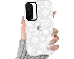 Kerstmis beschermhoes voor Samsung Galaxy A26 5G 6,64 inch, kerstmis esthetisch kerstpatroon, transparante hoes van - ShopVlot