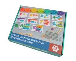 Kerstmis Cadeau – Ik Leer Rekenen – Montessori Educatief Speelgoed – Tellen & Kleuren Match – Reken Spel voor Kinderen 3-6 Jaar