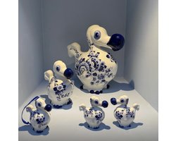 Kerstornament De Blauwe Dodo - Keramiek - 8 cm