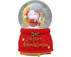 Kerstsneeuwbol Muzikaal - Glazen Bol - Kerstdecoratie - Met Muziek Lichten - 85x135cm - Multicolor