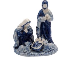 Kersttafereel - Heinen Delfts Blauw - keramiek - Kerststal