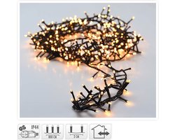Kerstverlichting Clusterverlichting 400LED – 8 meter – warm wit - Voor binnen EN buiten
