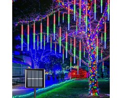 Kerstverlichting Druppels Op Zonne-energie - RGB gekleurd - LED - Voor Buiten