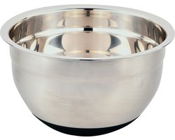 Kesper Beslagkom/mengkom - RVS - zilver - 2.9 Liter - met antislip onderkant - D24 x H13 cm