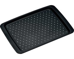 Kesper Dienblad met anti-slip noppen - 26 x 35 cm - Horeca dienblad - zwart - Kunststof