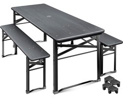 KESSER® Biertafel met Banken 3-delig - inklapbare tafel van hout met 2x bierbanken
