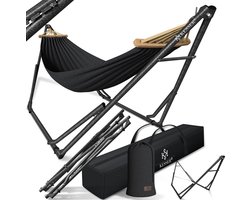 KESSER® Hangmat Vill 120kg Draagvermogen voor Binnen & Buiten met Frame Metaal Opvouwbaar - Antraciet
