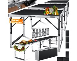 KESSER Inklapbare tafel 3-delig 100 x 60 cm - Behangtafel en klaptafel, in hoogte verstelbaar - Zwart