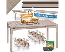 KESSER® Uittrekbare Tuin- en Eettafel 180/240x90cm voor 8 Personen