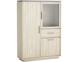 Kesta - Cordoue Opbergkast kleine vitrine - Bruin/Grijs