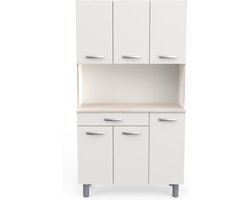 Kesta - Pasta Keukenkast - Bruin/Wit