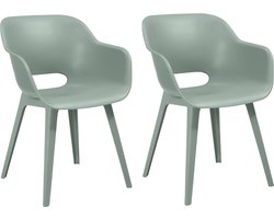 Keter Akola Tuinstoelen - 2 stuks - 56,5x55x80cm - Vintage Green