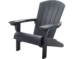 Keter Alpine Adirondack Tuinstoel - 81x80x96,5cm - Grijs