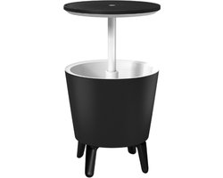 Keter Coolbar Partytafel - 49,5x49,5x57cm-84.5cm - 30 L - Zwart
