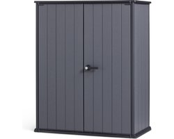 Keter Cortina Alto Tuinkast - 1400L - 140x73,6x170,4cm - Grijs