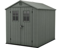 Keter Darwin 68 Tuinhuis - dubbele deuren + ramen - 190x244x221 - Groen