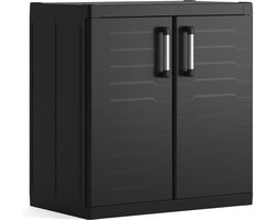 Keter Detroit XL lage Kast - 2 planken - 89x54x93cm - Zwart