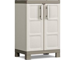Keter Excellence Opbergkast laag - 45x65x97cm - Beige/Taupe