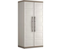 Keter Excellence XL Opbergkast hoog - 4 planken - 54x89x182cm - Beige/Taupe