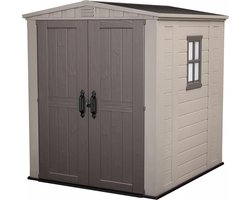 Keter Factor 6x6 Tuinhuis - 178x195,5x208cm– Taupe/Beige