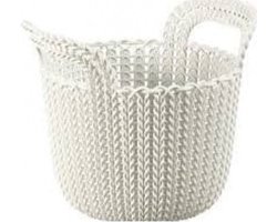 Keter Knit Serie - Ovale Opbergmand - 3L - Kunststof - Crème