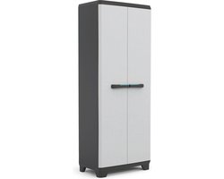 Keter Linear Utility Opbergkast - 68x173x39 cm - Grijs/Zwart