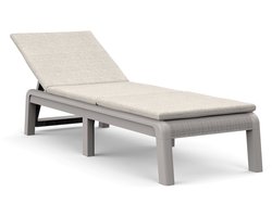 Keter Mallorca Ligbed - inclusief kussen - 187.5x58x29cm - Zand