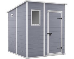 Keter Manor Pent 66 Tuinhuis - 183,5x183x200,5cm - Grijs