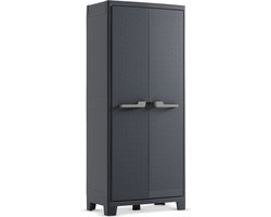 Keter Moby hoge kast - 4 planken - 80x44x182 cm - Antraciet