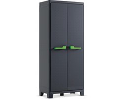 Keter Moby hoge kast - 4 planken - 80x44x182 cm - Antraciet