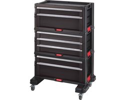 Keter Module Ladekast 7 lades  - 59,85x37,76x59,85cm – Zwart