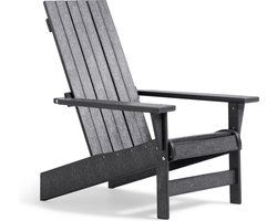 Keter Montauk Adirondack Premium Tuinstoel - 88,9x71,76x93,35cm - Gerecycled Hoogwaardig HDPE kunststof - Grijs