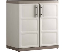 Keter - Opbergkast - laag - Excellence - XL - 93 - cm - beige - en - taupe
