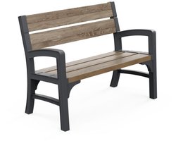 Keter Porto Tuinbank - 63x120x88cm - Walnut