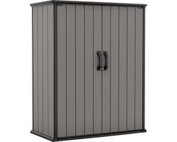 Keter Premier Tall Opbergkast – 139,5x77x170cm – Grijs